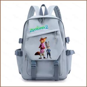 Ba lô SQ11 Zootopia 2 Nick Wilde dành cho học sinh Dung tích lớn Hoạt hình nhẹ Túi đi học Judy Hopps