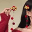 Năm Mới Hanfu Mũ Đội Đầu Trẻ Em Cổ Phụ Kiện Tóc Năm Mới Lễ Hội Tóc Màu Đỏ Năm Mới May Mắn Kẹp 1HQ6