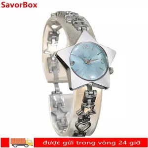 Đồng hồ nữ SAVORBOX, Đồng hồ đeo tay nữ hợp kim phong cách sáng tạo, Đồng hồ đeo tay ngôi sao thanh lịch có thể điều chỉnh sang trọng Dịp ngày lễ