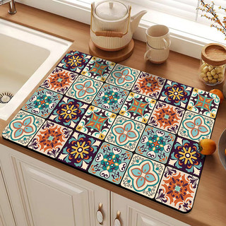 Diatom Bùn Coaster Châu Âu Cổ Điển Hộ Gia Đình Món Ăn Chống bỏng Tấm Cách Nhiệt Nhà Bếp Mặt Bàn Thoát Nước Miếng Lót