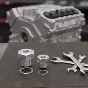 Bộ chuyển đổi động cơ LS1 4.8 5.3 6.0 M12 M16 Bộ chuyển đổi áp suất dầu Máy đo nhiệt độ Lắp Chỉnh nâng cấp Đẹp