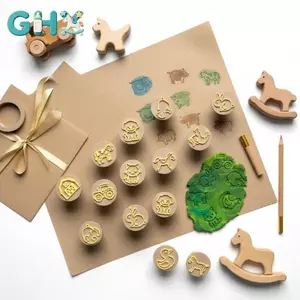 GHX 12 Bộ tem đất sét theo chủ đề động vật cho sáp đất sét mềm và nhựa Epoxy Bộ dụng cụ thủ công DIY đa năng VN