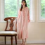 Phụ Nữ Cotton Dài Tay Váy Bộ Đồ Ngủ Vintage Váy Ngủ Nữ Retro Váy Ngủ Đồ Ngủ