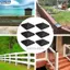 <cosyh>Fence Post Covers Easy Installation Kit Fits Standard 4x4 Posts Deck Post Covers