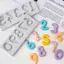 TRTR Có Thể Tái Sử Dụng Số Lollipop Khuôn Silicon Cho Bánh Fondant Kẹo Sô Cô La Khuôn Cho Sinh Nhật Tiệc Cưới Máy Nướng VN