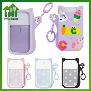 SWEET 1 Pa Silicone Casepatible Cho Nước Rửa Tay Touchland (Phù Hợp Cho 1 FL OZ / 30 ML Ver), Móc Khóa Di Động & 5 Trang Trí n
