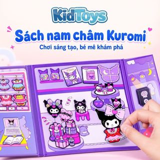 Sách Nam Châm Thay Trang Phục Sanrio 18cm Kidtoys - Kuromi, Cinnamoroll, Melody, Hello Kitty Cho Bé