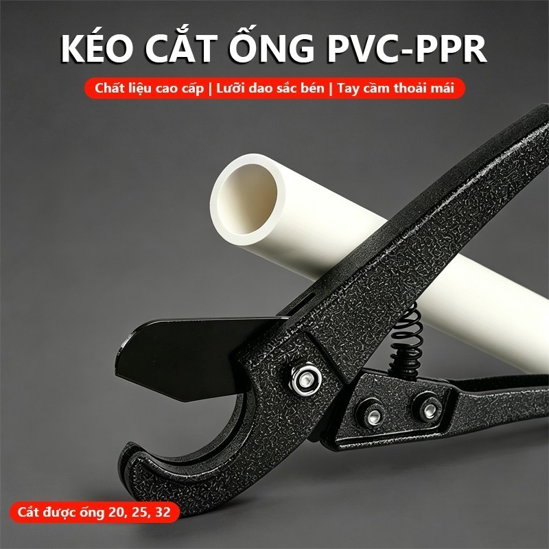 Kéo Cắt Ống Nước Sắc Bén Đa Năng Kìm Cắt 32mm Cắt Ống Nhựa PVC Dụng Cụ Cầm Tay Chuyên Dụng