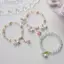 MYPANDA Ngọt Ngào Vintage Ngọc Trai Hoa Lily Vòng Tay Nữ Hàn Quốc Dễ Thương sel Màu Hồng Mặt Dây Chuyền Vòng Tay Trang Sức.