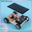< Pluscloth > Đồ chơi mô hình xe đua lắp ráp Dễ lắp ráp bằng gỗ DIY Mini Solar Racing Car dành cho trẻ em
