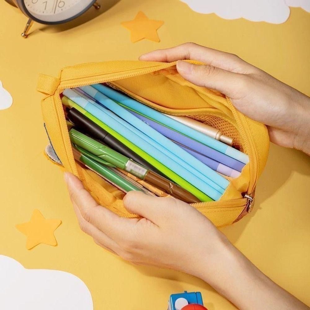 Túi đựng bút mèo đen lớn, đựng nhiều bút Phim hoạt hình, Dung tích lớn, Mèo đen