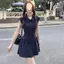 Phong cách mới Phiên bản Hàn Quốc Váy polo dành cho sinh viên Mỹ Hot Girl Slim-fit Slimmer Look Váy sơ mi nữ không tay mùa hè