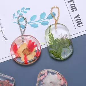 Flgo 5 Bộ khuôn mặt dây chuyền silicon có thể tái sử dụng cho các dự án thủ công DIY