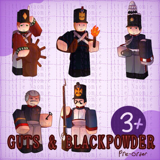 Keychain / gantungan kunci Roblox Guts and Blackpower Fanmerch Pack NPC