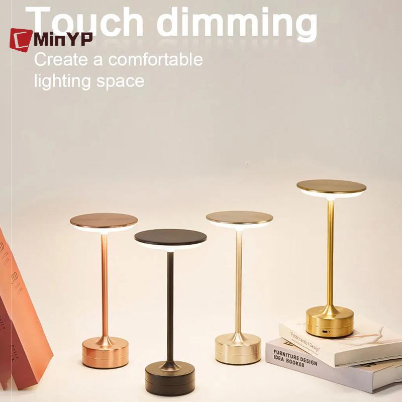 CMinYP LED cảm ứng, sạc USB, đèn bàn/ngủ di động, đọc sách, dùng phòng ngủ, nhà hàng, khách sạn, không dây