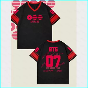SY3 BTS 2026 trở lại tour du lịch thế giới BANGTAN BOYS ARMY áo thun mềm ARIRANG tay ngắn hàng đầu YS3