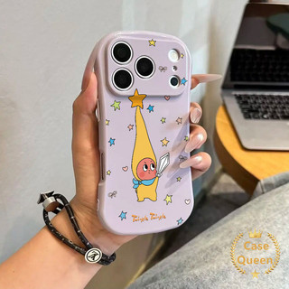 Tương thích với iPhone 17 15 16 12 13 14 11 Pro Max 14 Plus Full Màn hình Ngôi sao đầy màu sắc Vỏ nhân vật hoạt hình ngôi sao