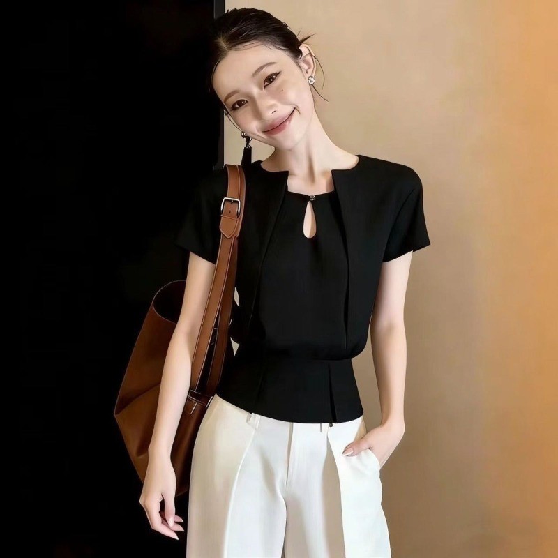 Áo sơ mi thiết kế cao cấp giản dị thời trang mới mùa hè dành cho nữ