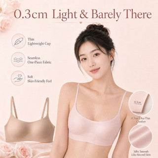 Áo ngực Brelira cổ vuông, không đường may, mỏng nhẹ, cúp mềm, nâng ngực, không gọng, thoáng khí, thoải mái, nhẹ, không gọng, dành cho nữ.