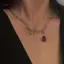 AqToCna Punk Nhện Pha Lê Mặt Dây Chuyền Nelace Goth Dây Xích Choker Dành Cho Nữ Tiệc Halloween Trang Sức Quà Tặng AqToCna