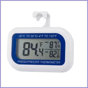 Máy đo nhiệt độ tủ lạnh kỹ thuật số Màn hình LCD lớn từ tính Dễ đọc Tủ lạnh chính xác Phòng đông lạnh mueadsyvn