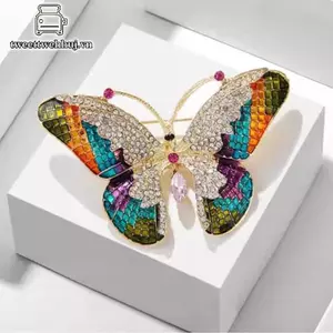 Nhíp Thời Trang Bướm Thổ Cẩm Cho Nữ Bé Gái Nhiều Màu Sắc Bướm Chân Tiệc Cưới Trang Sức Quần Áo Hàng Ngày Phụ Kiện Quà Tặng VN