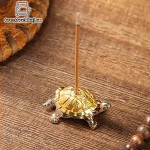 Nhíp 1 Cái Mini Kim Loại Rùa Hình Hương Thiền Phật Gỗ Đàn Hương Giá Đỡ Ngộ nghĩnh Động Vật Hương Giữ Trang Trí Nhà VN