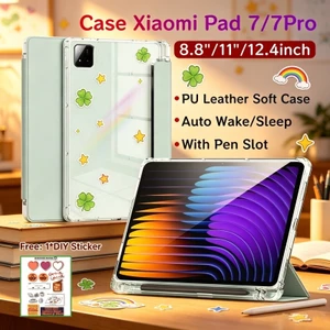 Ốp điện thoại Xiaomi Pad 7 Pro 11.2inch / MiPad 8 Pro 11.2inch có khe cắm bút Vỏ bảo vệ từ tính Xiaomi Pad Mini Cover có Ốp điện thoại trong suốt POCO Pad X1 11.2inch