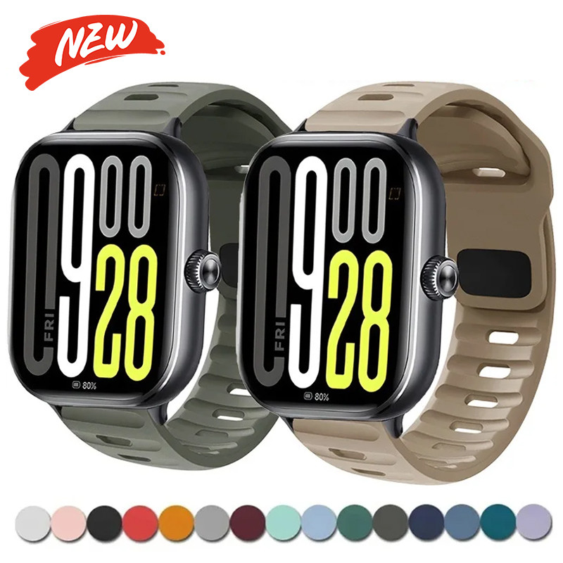 Dây đeo silicon cho Redmi Watch 6 5 4 dây thay thế cho phụ kiện vòng đeo tay thể thao Mi Band 10Pro 9Pro 8Pro