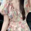 Đầm hoa cao cấp phong cách mới bong bóng phong cách Pháp sang trọng dáng ôm hẹp