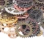 NICOLOO 100g Steampunk Gears, Đồng Vàng Đồng Bạc Tông Màu Hỗn Hợp Kim Loại Steampunk Gears, Quyến Rũ Hợp Kim Hỗn Hợp Cổ Steampunk Gears DIY Trang Sức Làm