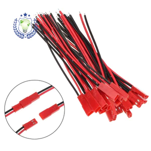 EU21 JST Cặp Cắm Có Dây Cắm 2P Nam Nữ Đèn LED Thanh SYP Cặp Dây Kết Nối Dây Thiết Bị Đầu Cuối Dây 100mm