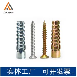 Sắt Nhẹ Thép Kim Loại Cây Giáng Sinh Mở Rộng Chống Mất Loại Bốn Mặt Mở Rộng 6mm8mm Ống Sawtooth Gecko Vít Bu Lông KQVQ