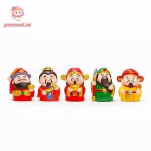 PWSSEND 1 / 2 / 5 Tượng Thần Tài, May Mắn Thu Hút Sự Giàu Có Thần Tài Hình Tượng Thần Tài, Phong Cách Trung Hoa Quyến Rũ May Mắn Trang Trí Năm Nhỏ Trang Trí Nhà