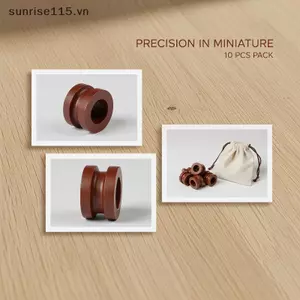 SRVN 10 Chiếc Ròng Rọc Áo Đôi Bằng Gỗ 3mm 4mm 5mm 6mm Mô Hình DIY Phụ Kiện Xây Dựng Tàu Thuyền buồm Cổ Phụ Kiện Mô Hình.