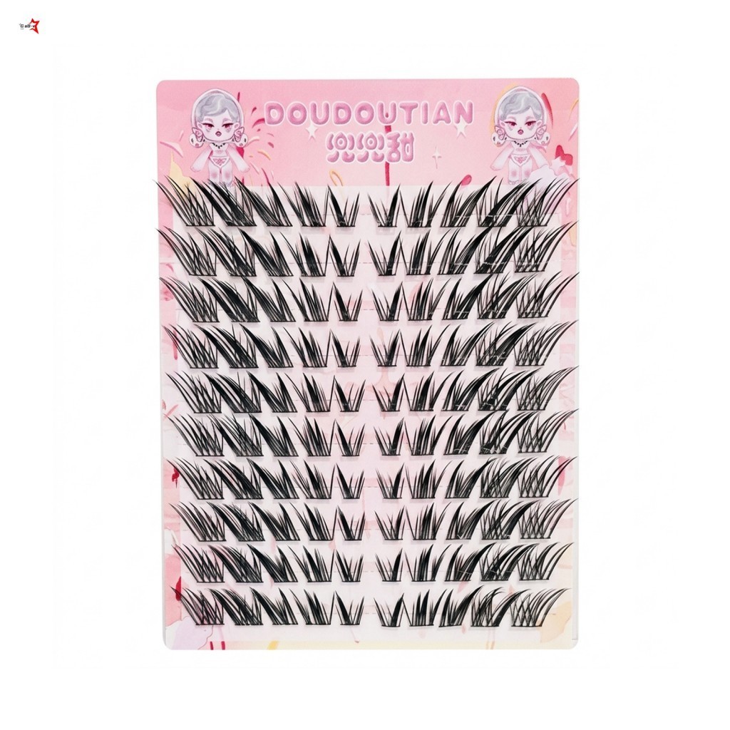 7-12mm Chiều dài hỗn hợp Lông mi giả Tự nhiên B Curl Nhẹ nhạy cảm Thân thiện với mắt