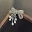 PNPIA- Sang Trọng Zircon Ngọc Trai Nơ sel Trâm Cài Thời Trang Cho Nữ Sáng Tạo Handmade Phù Hợp Với Corsage Chân Quần Áo Phụ Kiện Quà Tặng