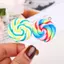 PNPIA- 10 Cái Màu Ngẫu Nhiên Đất Sét Mềm Mô Phỏng Lollipop Quyến Rũ Mặt Dây Chuyền Dành Cho Nữ Bé Gái DIY Nelace Bông Tai Phụ Kiện Trang Sức