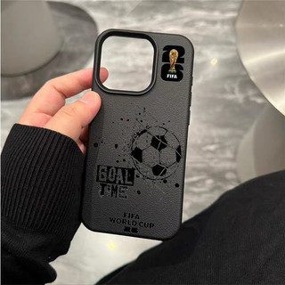 Lưới Bóng Đá Thích Hợp Cho iPhone 11 Pro Max 15 Pro XS Max 17 ProMax 12 Pro Max 14 Pro 7 Plus 13 Pro Vỏ Họa Tiết Da Giả Chống Mài Mờ