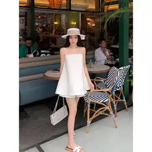 Quần short treo Bộ đồ hai mảnh Hàn Quốc Lười sang trọng Phiên bản mùa hè Pure Desire Hot Girl Bộ đồ du lịch hàng ngày