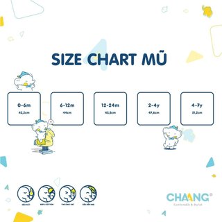 Chaang (6m-7Y) Mũ vành Wild có dây rút cho bé gái và bé trai T6.1
