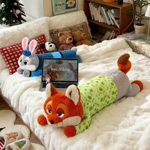 Judy Thỏ Dài Sang Trọng Động Vật Điên Nick Fox Búp Bê Nằm Nam Nữ Quà Tặng 260604