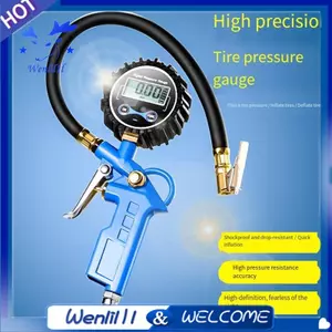 Máy bơm hơi lốp ô tô Đồng hồ đo áp suất lốp 0-255psi Dụng cụ khí nén Đồng hồ đo áp suất không khí Máy nén