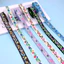 1.8cm Trắng Phong Cách Dân Tộc Ren Phụ Kiện Jacquard Ruy Băng Túi DIY Handmade Quần Áo Quần Áo Rèm Trang Trí Dệt WH7I