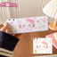 Hộp đựng kính mắt PU họa tiết hoạt hình Kuromi và My Melody, hộp đựng đồ dễ thương cho học sinh