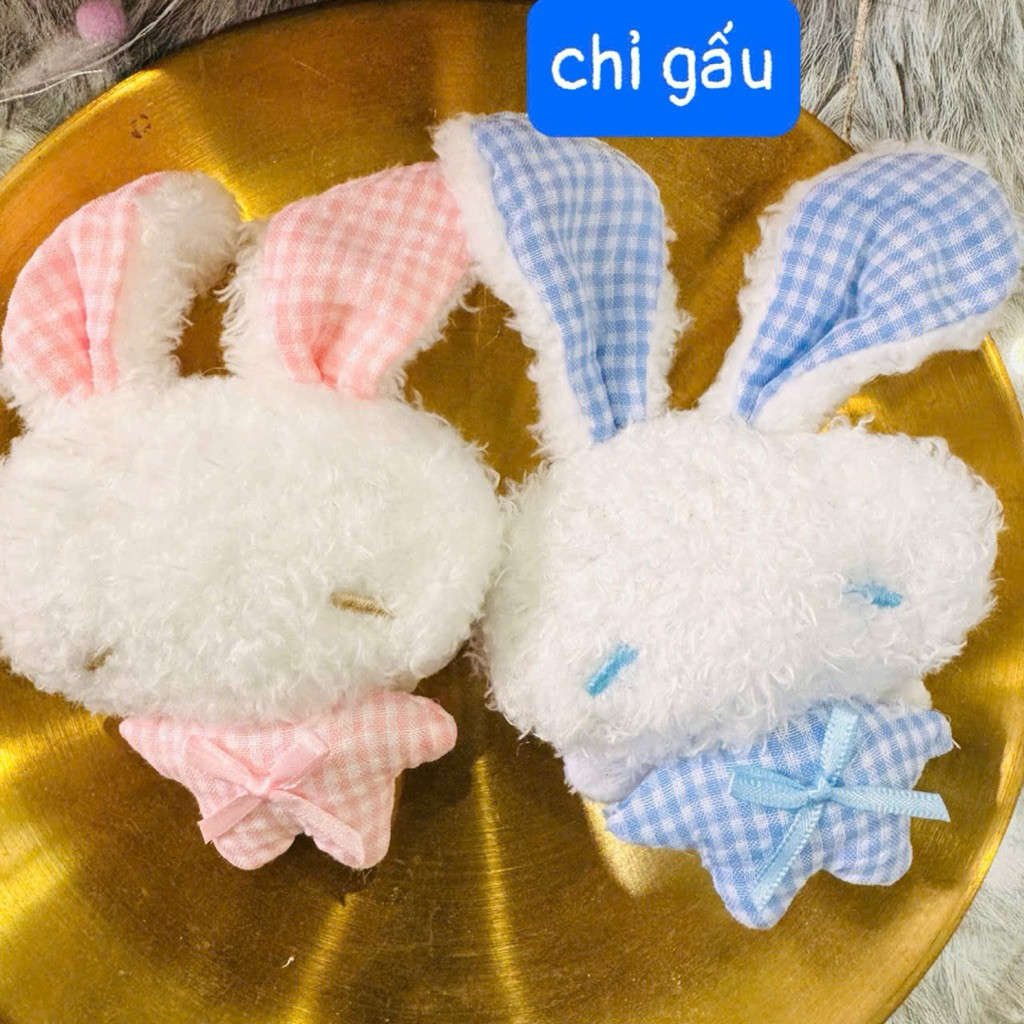 [ tổng kho sỉ ] Móc khoá thỏ mắt hí treo balo túi xách, ghim cài xinh xắn 12cm | BigBuy360 - bigbuy360.vn