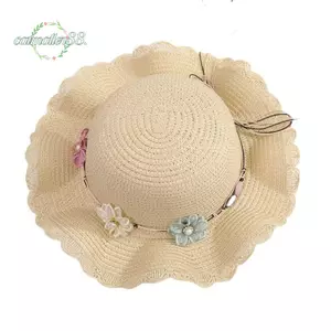 Mũ chống nắng trẻ em CATMALLER88, Mũ chống nắng nhiều màu dễ thương cho bé gái, Mũ đi biển thời trang 2-8 tuổi mùa hè