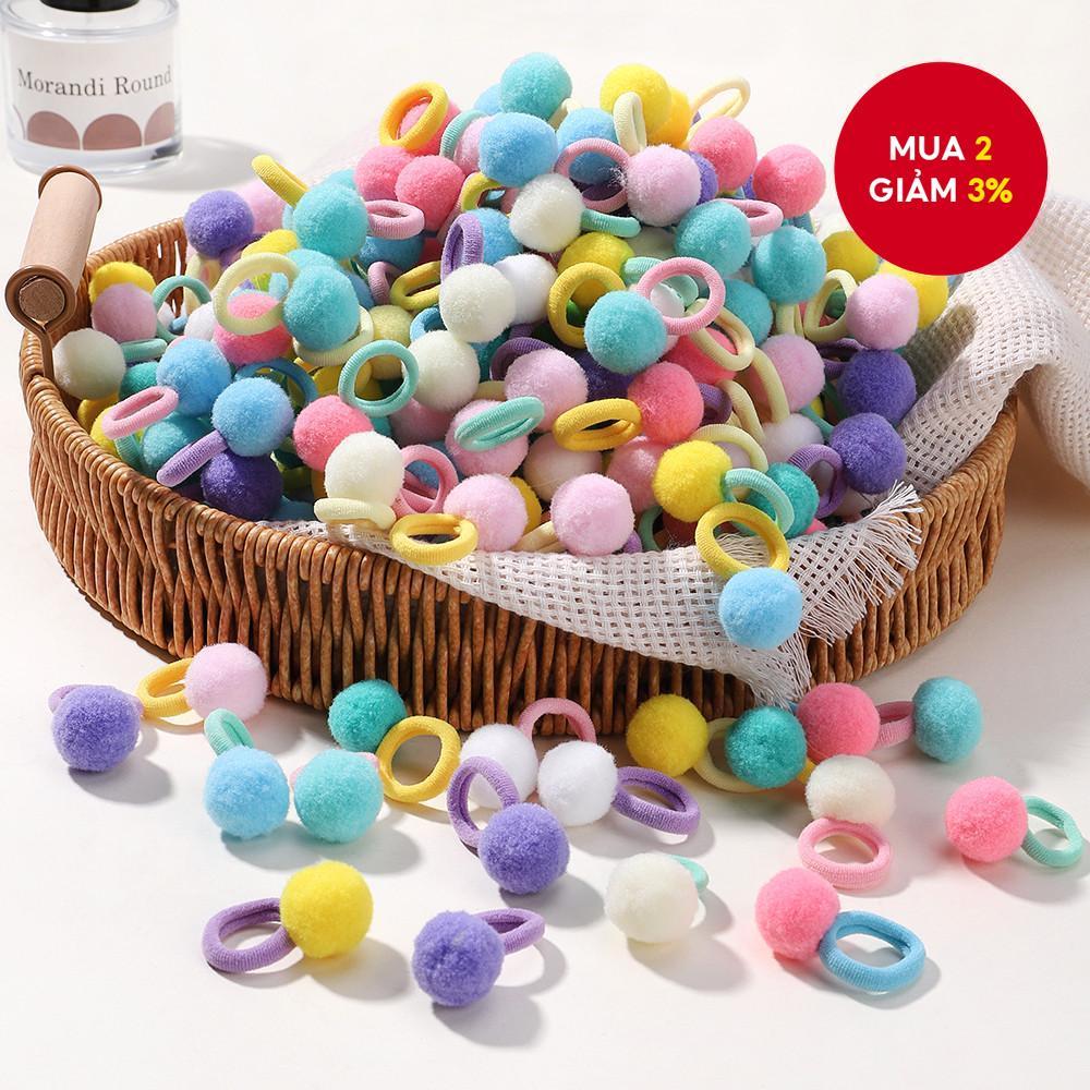 40 Cái / lốc Bé Gái Co Giãn Tóc Bé Gái Sang Trọng Bóng Dây Cao Su Cho Trẻ Em Kẹo Scrunchie Dây Buộc Tóc Trẻ Em Phụ Kiện Tóc