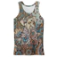 Đồ họa động vật 3D Tank Top Nam, Áo cổ chữ O không tay Harajuku, Mềm mại thoáng khí mùa hè 2026