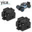 YICA 2 Bộ Hộp số RC, Vỏ hộp số RC màu đen bằng nhựa, Phụ kiện RC cho Wltoys 284161/284010/284131 Phiên bản, phiên bản K969, xe RC phiên bản K989